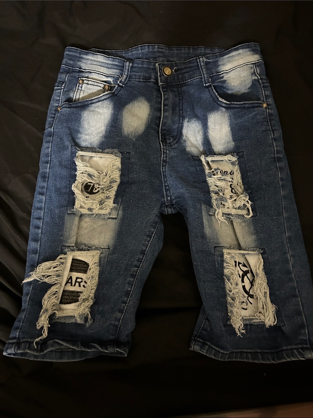 Lucky For You Boys (size 30) Distressed Blue Denim Shorts